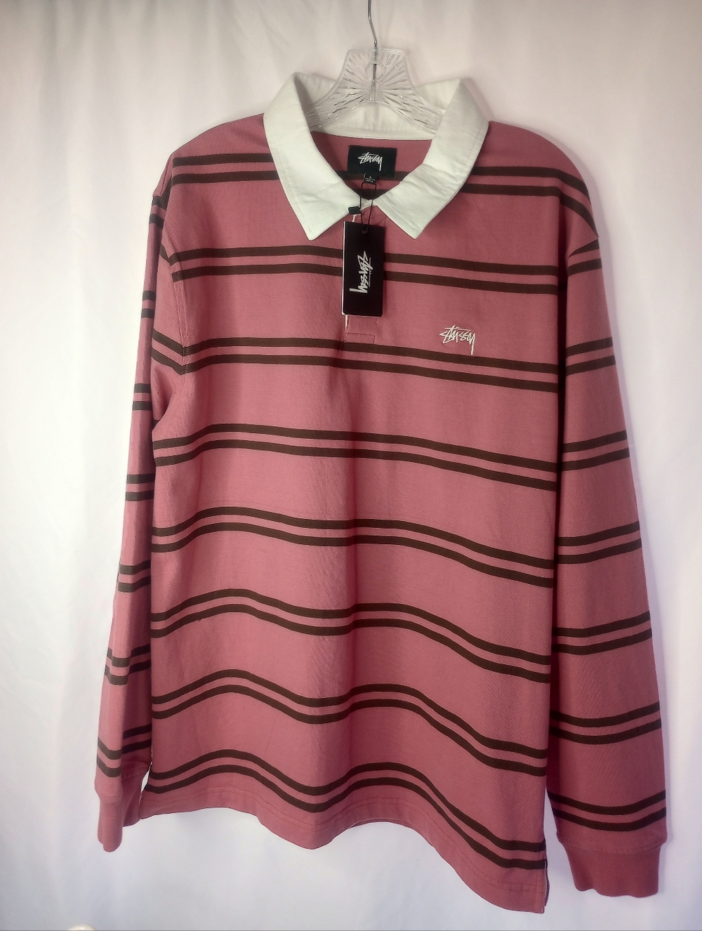 *STUSSY Button Down Collared Shirt Size L
